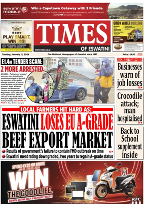 Cover of Times of Eswatini