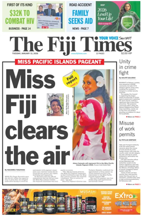 Cover of The Fiji Times