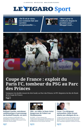 Cover of Le Figaro Sport
