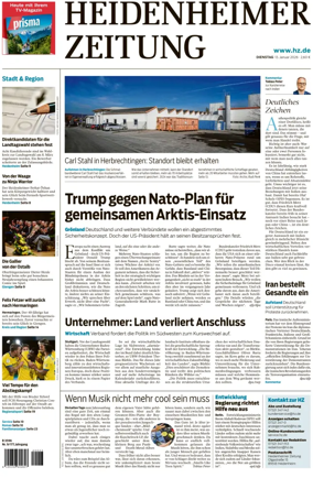 Cover of Heidenheimer Zeitung