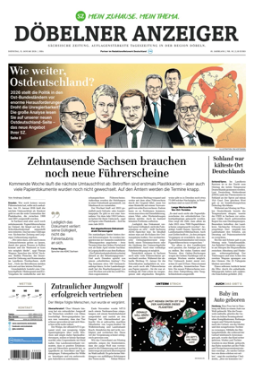 Cover of Sachsische Zeitung (Dobeln)