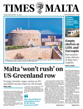 Cover of Times of Malta