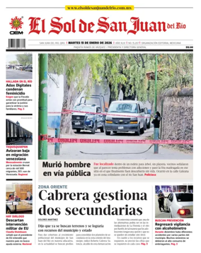 Cover of El Sol de San Juan del Rio