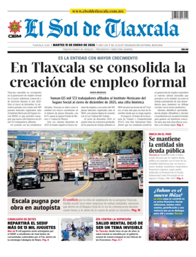 Cover of El Sol de Tlaxcala