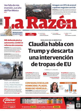 Cover of La Razon de Mexico