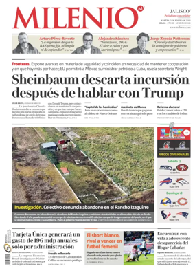 Cover of Milenio Jalisco