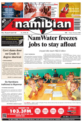 Cover of The Namibian