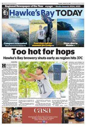 Cover of Hawke's Bay Today