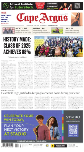 Cover of Cape Argus (PM Edition)