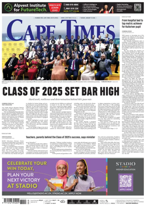 Cover of Cape Times