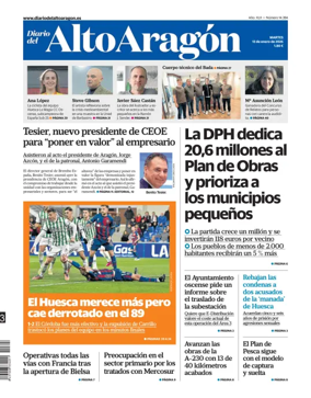 Cover of Diario del Alto Aragon
