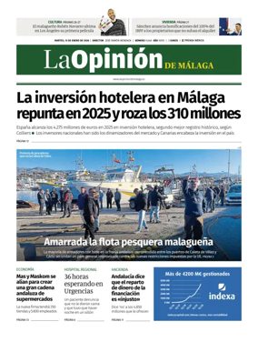 Cover of La Opinion de Malaga