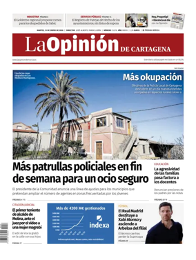 Cover of La Opinion de Murcia (Cartagena)
