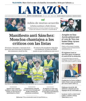 Cover of La Razon (Levante)