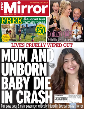 Cover of Daily Mirror (Northern Ireland)