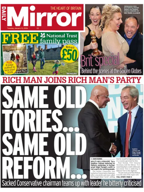 Cover of Daily Mirror