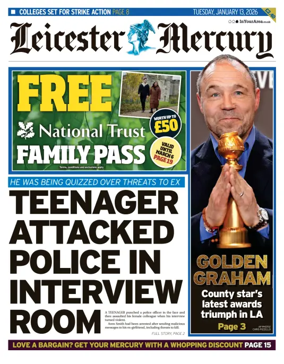Cover of Leicester Mercury