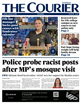 Cover of The Courier & Advertiser (Fife Edition)