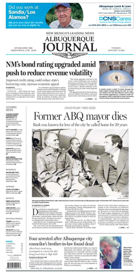 Cover of Albuquerque Journal