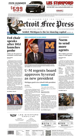 Cover of Detroit Free Press