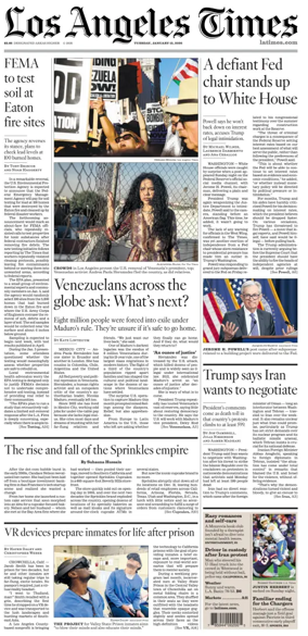 Cover of Los Angeles Times