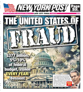 Cover of New York Post