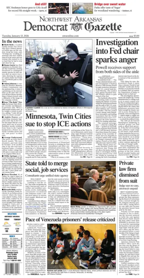 Cover of Northwest Arkansas Democrat-Gazette