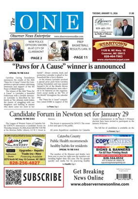 Cover of Observer News Enterprise