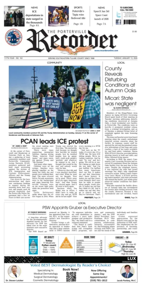 Cover of Porterville Recorder