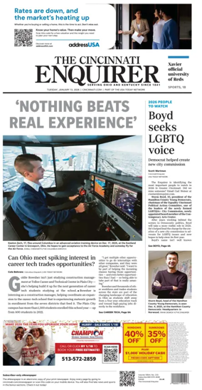 Cover of The Cincinnati Enquirer