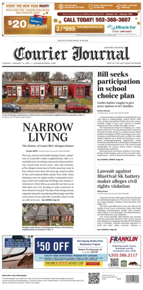 Cover of The Courier-Journal (Louisville)