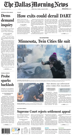 Cover of The Dallas Morning News