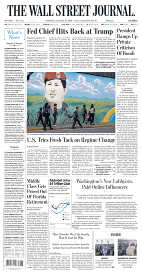 Cover of The Wall Street Journal