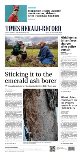 Cover of Times Herald-Record