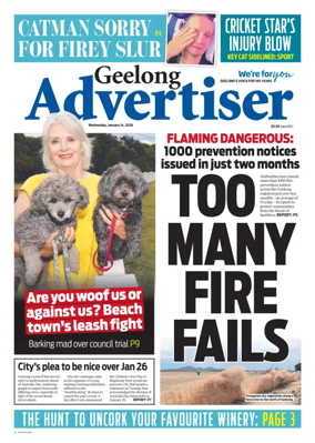Cover of Geelong Advertiser