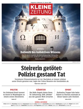 Cover of Kleine Zeitung Kaernten