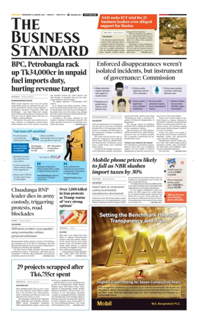 Cover of The Business Standard