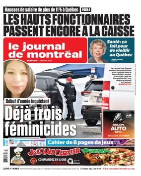 Cover of Le Journal de Montreal