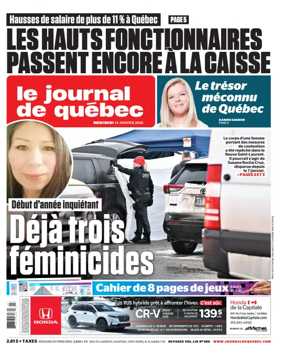 Cover of Le Journal de Quebec