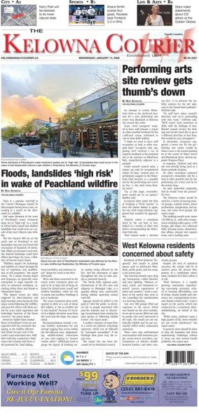 Cover of The Daily Courier