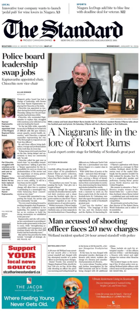 Cover of The Standard (St. Catharines)