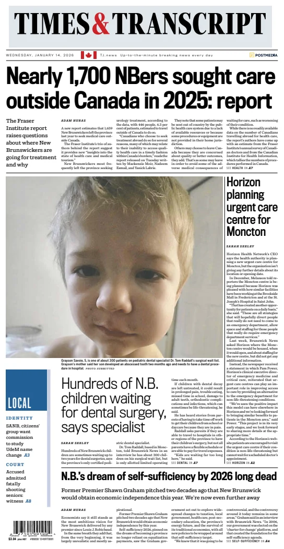 Cover of Times & Transcript