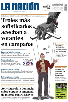 Cover of La Nacion (Costa Rica)