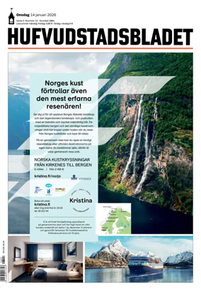 Cover of Hufvudstadsbladet