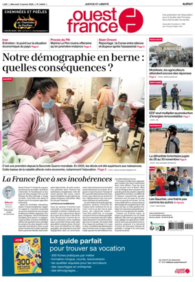Cover of Ouest France (Auray)