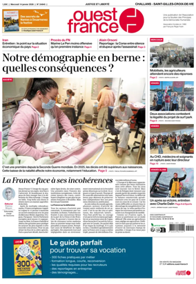 Cover of Ouest France (Challans / Saint-Gilles-Croix-de-Vie)