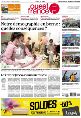 Cover of Ouest France (Les Herbiers / Montaigu)