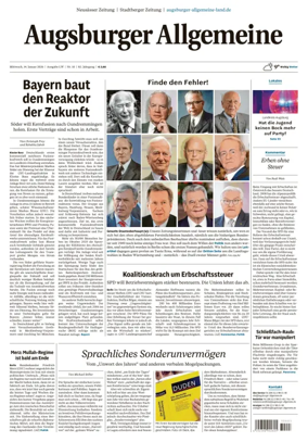 Cover of Augsburger Allgemeine (Land West)