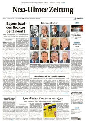 Cover of Neu-Ulmer Zeitung