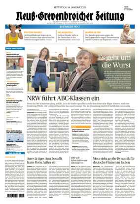 Cover of Neuss-Grevenbroicher Zeitung Neuss